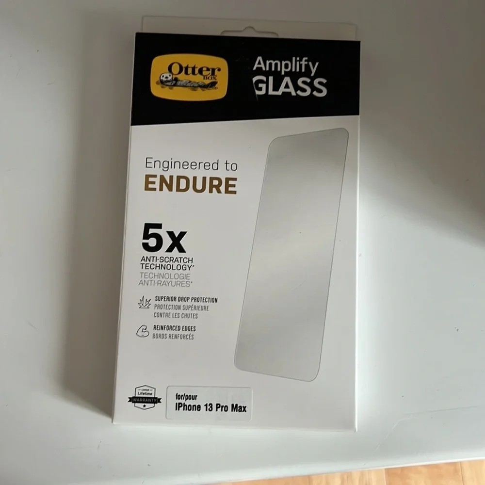 NEW Otterbox iPhone 13 Pro Max Screen Protector Amplify Glass